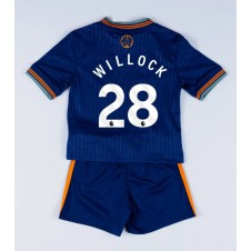 Newcastle United Joe Willock #28 Tredjedraktsett Barn 2025-26 Kortermet (+ korte bukser)